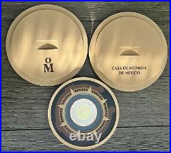 Mexican Mint Trimetallic Chichen Itza Mayan Culture & Sun and Moon Medals Coins