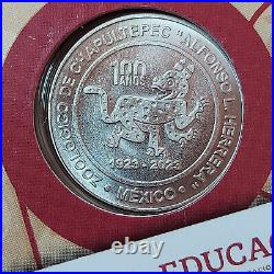 Mexico Set 7 Nickel Coins 2023, 100th Anniversary Zoo of Chapultepec, 1923-2023