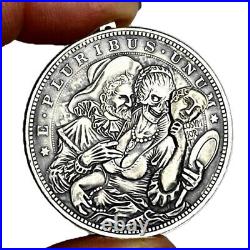 Movable Mechanism Coin Roman Booteen`s Hobo Nickel 8pcs Amazing Art Collectible