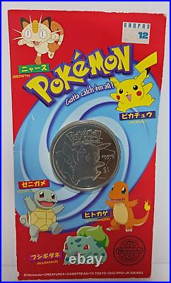Pokemon Pikachu Copper-Nickel Coin $1 Very Rare