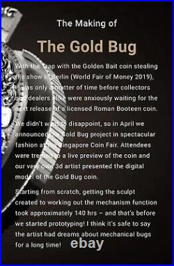 Roman Booteen Gold Bug Hobo Nickel Morgan Dollars and Mechanized Coin # 418 /999