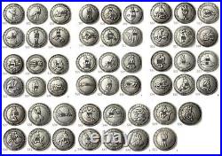 Set 51 x Hobo Nickel Coins Romantic Love Pose Fun Coin Collection ENGRAVING ART