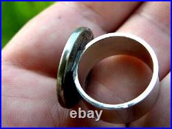 Signet sterling silver ring authentic 1883 Liberty V Nickel coin 6 to 12 size