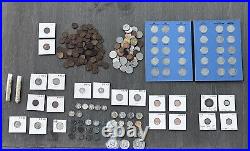 Us Silver Coin Lot Mercury Dimes, Wheat Pennies, Buffalo Nickel, Steel Cent