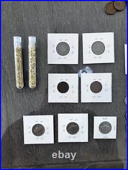 Us Silver Coin Lot Mercury Dimes, Wheat Pennies, Buffalo Nickel, Steel Cent